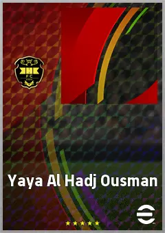 Yaya Al Hadj Ousman eFootball 2026 player card, 63 OVR CF