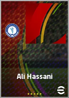 Ali Hassani eFootball 2026 player card, 60 OVR CB