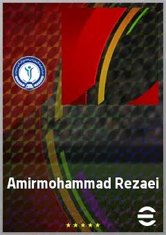 Amirmohammad Rezaei eFootball 2026 player card, 61 OVR AMF