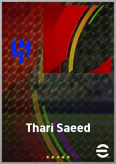 Thari Saeed eFootball 2026 player card, 61 OVR RWF