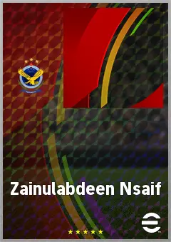 Zainulabdeen Nsaif eFootball 2026 player card, 59 OVR GK
