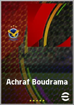 Achraf Boudrama eFootball 2026 player card, 65 OVR CB