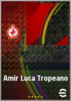 Amir Luca Tropeano eFootball 2026 player card, 61 OVR CF