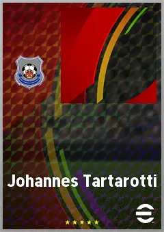Johannes Tartarotti eFootball 2026 player card, 62 OVR CMF
