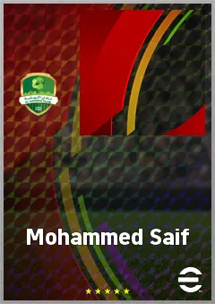 Mohammed Saif eFootball 2026 player card, 60 OVR CMF