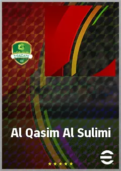 Al Qasim Al Sulimi eFootball 2026 player card, 62 OVR LMF