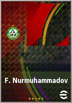 F. Nurmuhammadov eFootball 2026 player card, 60 OVR CB