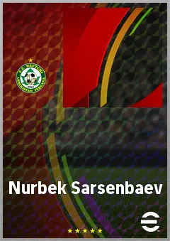 Nurbek Sarsenbaev eFootball 2026 player card, 60 OVR CF
