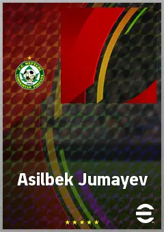 Asilbek Jumayev eFootball 2026 player card, 61 OVR LWF