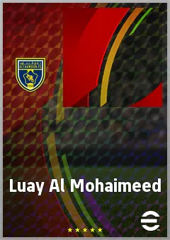 Luay Al Mohaimeed eFootball 2026 player card, 60 OVR CF