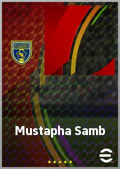 Mustapha Samb eFootball 2026 player card, 65 OVR CB