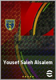 Yousef Saleh Alsalem eFootball 2026 player card, 58 OVR CF