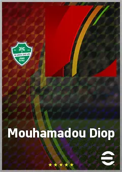 Mouhamadou Diop eFootball 2026 player card, 61 OVR CB