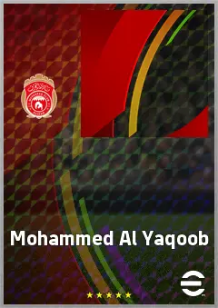 Mohammed Al Yaqoob eFootball 2026 player card, 59 OVR CMF