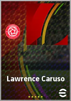 Lawrence Caruso eFootball 2026 player card, 53 OVR GK
