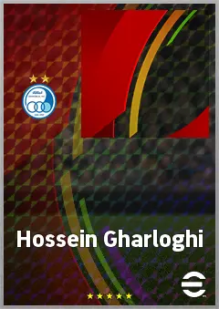 Hossein Gharloghi eFootball 2026 player card, 56 OVR RB