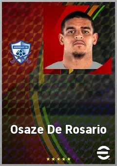 Osaze De Rosario eFootball 2026 player card, 71 OVR CF