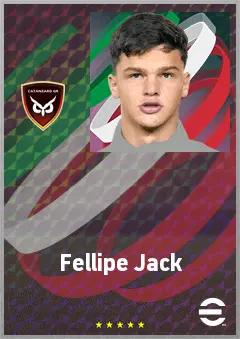 Fellipe Jack eFootball 2026 player card, 64 OVR CB