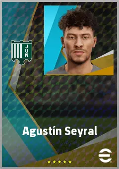 Agustín Seyral eFootball 2026 player card, 70 OVR CB
