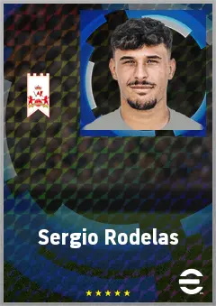 Sergio Rodelas eFootball 2026 player card, 69 OVR LWF