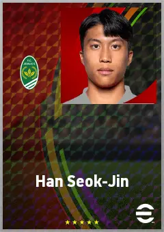 Han Seok-Jin eFootball 2026 player card, 61 OVR RWF