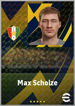Max Scholze eFootball 2026 player card, 66 OVR RB