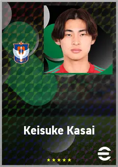 Kasai Keisuke eFootball 2026 player card, 66 OVR AMF