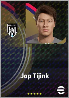 Jop Tijink eFootball 2026 player card, 64 OVR CB