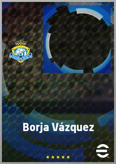 Borja Vázquez eFootball 2026 player card, 66 OVR CF