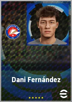 Dani Fernández eFootball 2026 player card, 67 OVR RWF
