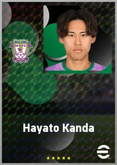 Kanda Hayato eFootball 2026 player card, 61 OVR CF