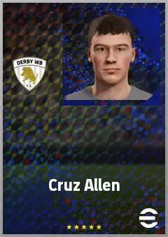 Cruz Allen eFootball 2026 player card, 64 OVR RMF