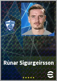 Rúnar Sigurgeirsson eFootball 2026 player card, 67 OVR LB