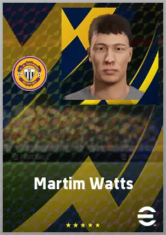 Martim Watts eFootball 2026 player card, 65 OVR AMF