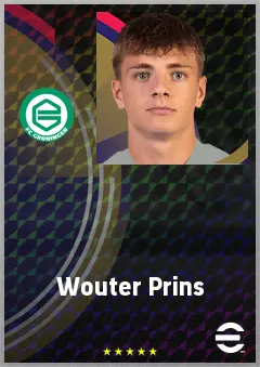 Wouter Prins eFootball 2026 player card, 64 OVR LB
