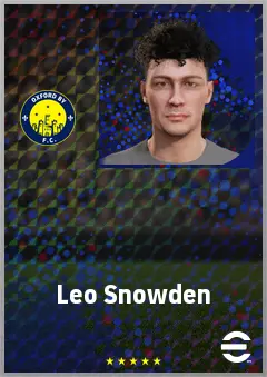 Leo Snowden eFootball 2026 player card, 60 OVR AMF