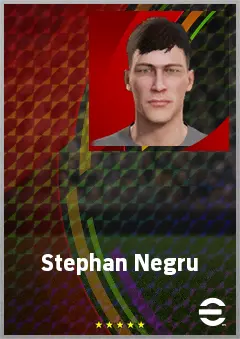 Stephan Negru eFootball 2026 player card, 67 OVR CB