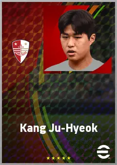 Kang Ju-Hyeok eFootball 2026 player card, 63 OVR AMF
