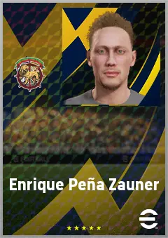 Enrique Peña Zauner eFootball 2026 player card, 66 OVR LWF