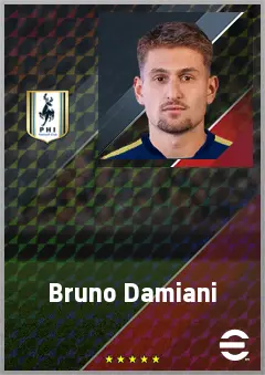 Bruno Damiani eFootball 2026 player card, 71 OVR CF