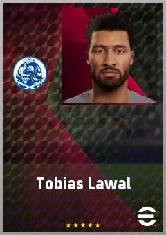 Tobias Lawal eFootball 2026 player card, 72 OVR GK