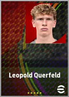 Leopold Querfeld eFootball 2026 player card, 71 OVR CB