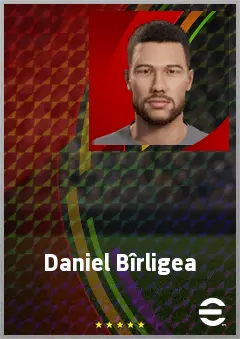 Daniel Bîrligea eFootball 2026 player card, 70 OVR CF