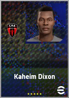Kaheim Dixon eFootball 2026 player card, 66 OVR RWF