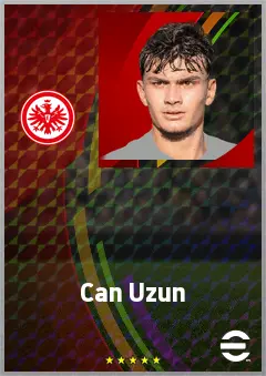 Can Uzun eFootball 2026 player card, 74 OVR AMF
