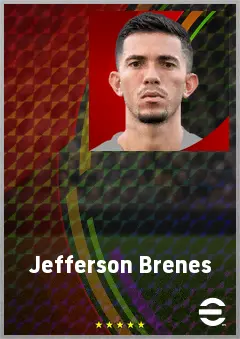 Jefferson Brenes eFootball 2026 player card, 66 OVR DMF