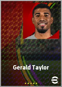 Gerald Taylor eFootball 2026 player card, 68 OVR RB