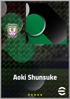 Aoki Shunsuke eFootball 2026 player card, 61 OVR RMF