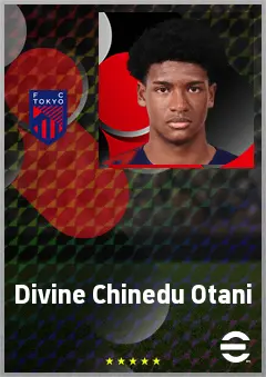 Otani Divine Chinedu eFootball 2026 player card, 62 OVR CF