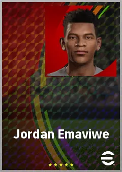 Jordan Emaviwe eFootball 2026 player card, 65 OVR CB